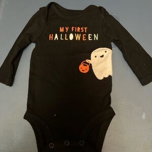 My First Halloween Black Baby Onesie
